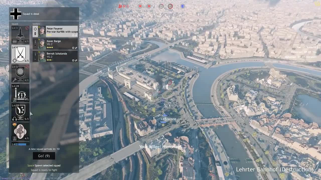 For example, the infantry squad has a maximum of 6 people