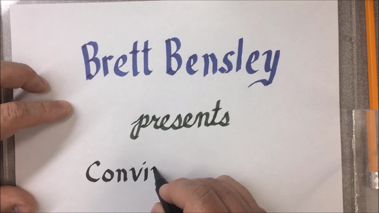 Calligraphy with Brett Episode 10