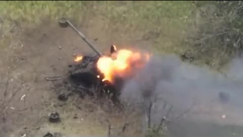 Destruction Of A Russian Tank