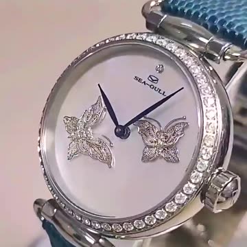 Seagull reloj de pulsera mecánico de lujo para mujer