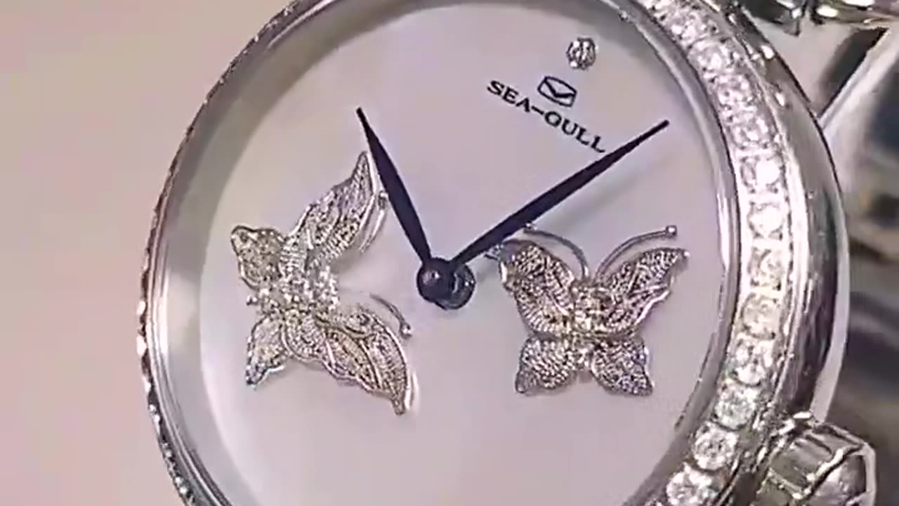 Seagull reloj de pulsera mecánico de lujo para mujer