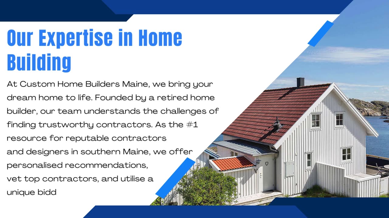 Construction and Home Financing Loans - Maine Home Builders