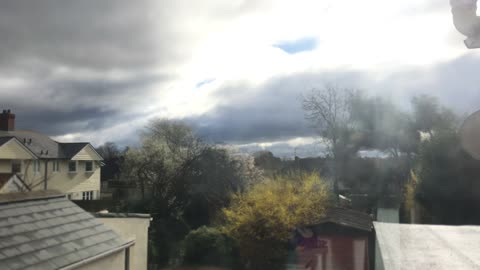 STORM GARETH LEAVING THE UK TIMELAPSE HD