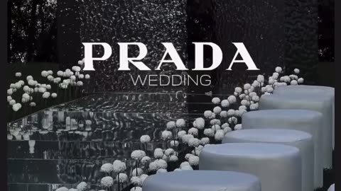 Luxury Wedding setup by Prada