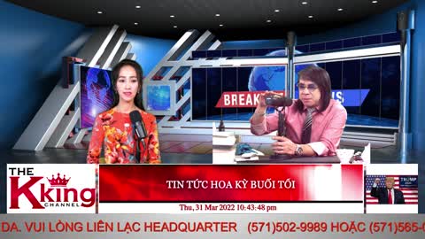 TIN TỨC HOA KỲ BUỔI TỐI - 03/31/2022 - The KING Channel