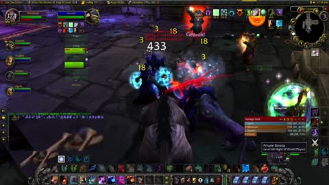 World of Warcraft Classic Druid tanking Scholo Rough times