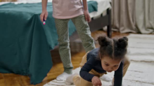 baby and cat nice clip