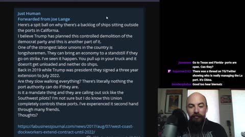 Just Human LIVE! #14: Port Congestion and Supply Chain Cluster-F