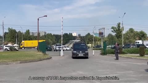 A convoy of IAEA inspectors arrived in Zaporizhzhia.