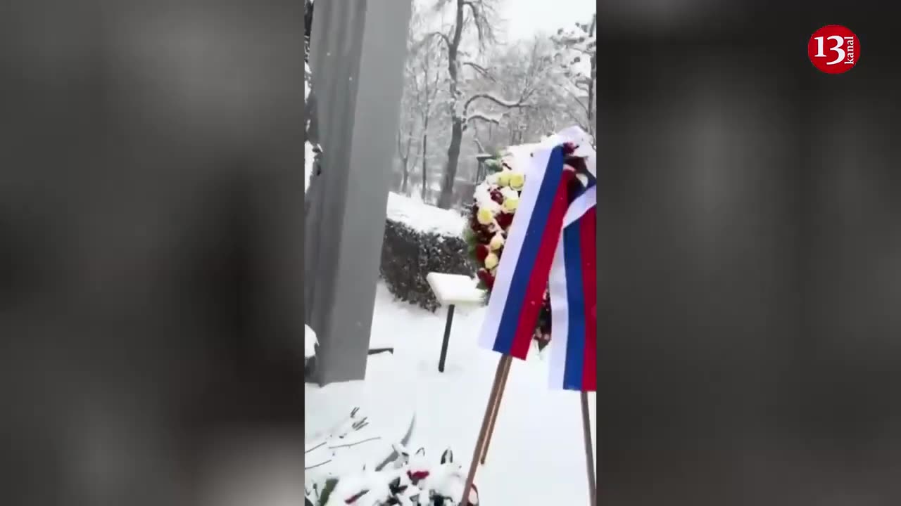 Russian flag is desecrated, thrown to the ground and trampled In Yerevan, Armenia