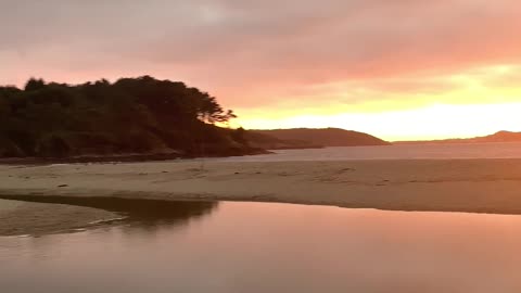 Sunset in the beach