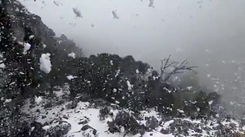 Snow fall in Oman for the first time in history