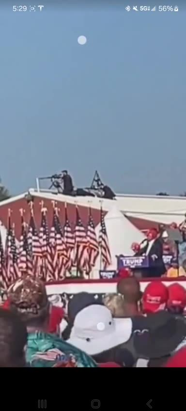 Does it look like the snipers were shooting b4 DJT grabs his ear?
