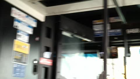 Interior of MTA New york city new hybrid bus with wifi and usb