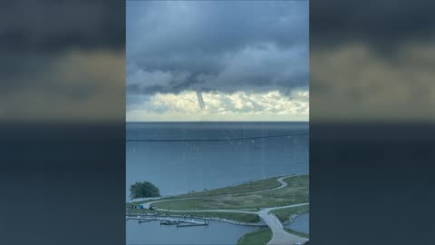 Water Spout on Lake Michigan