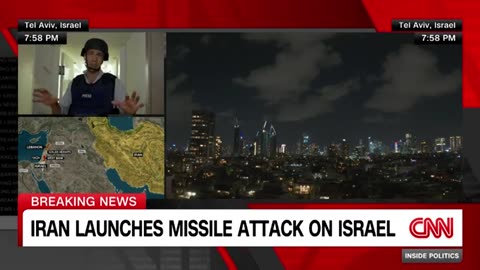 Video shows Iranian missile attack on Israel