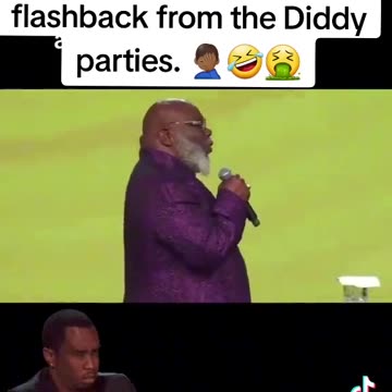'Have you ever been swallowed ?' TD Jakes at a Diddy party 🚮