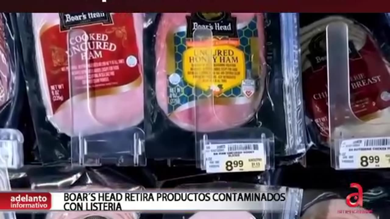 Conocida marca de jamones en supermercados de EEUU retira productos contaminados.