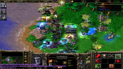 playing warcraft 3 classic undead micro training map 1st time in almost a decade