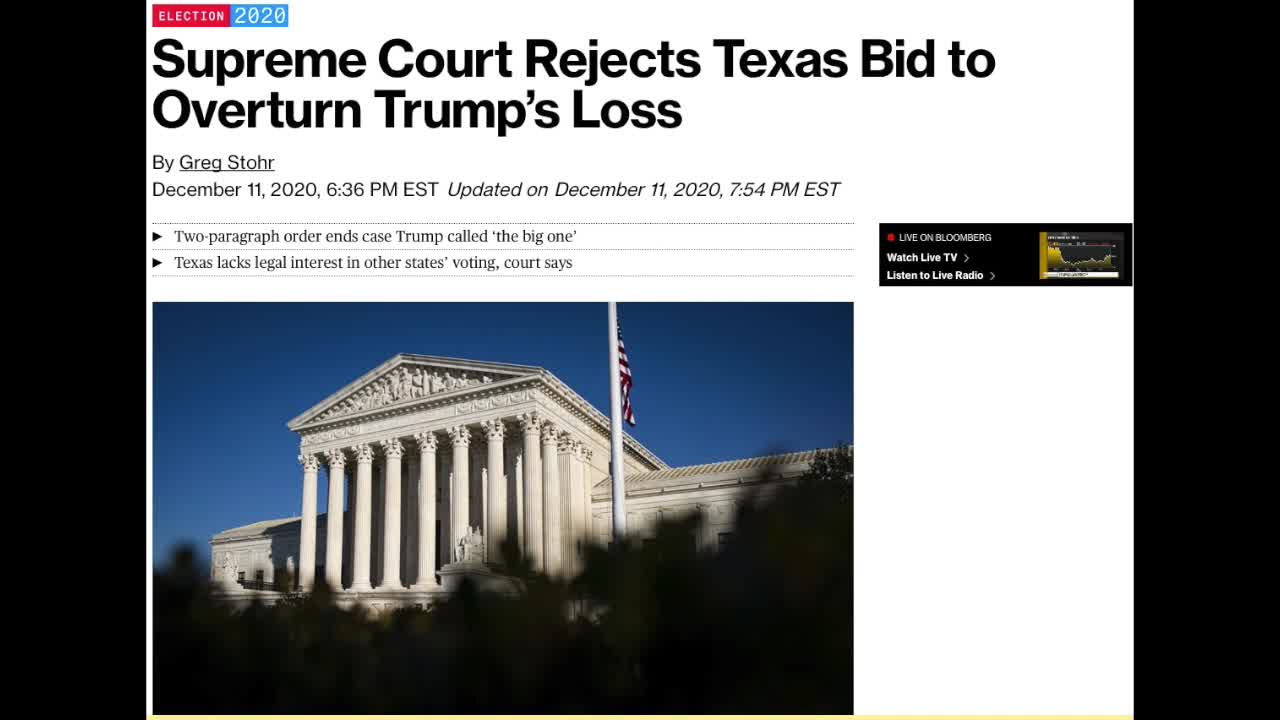 Scotus ruined itself by rejecting Texas Hearing