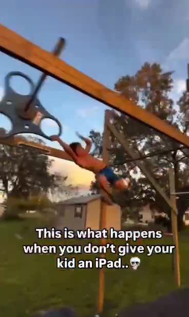 What happens when you don't give your kid an ipad.