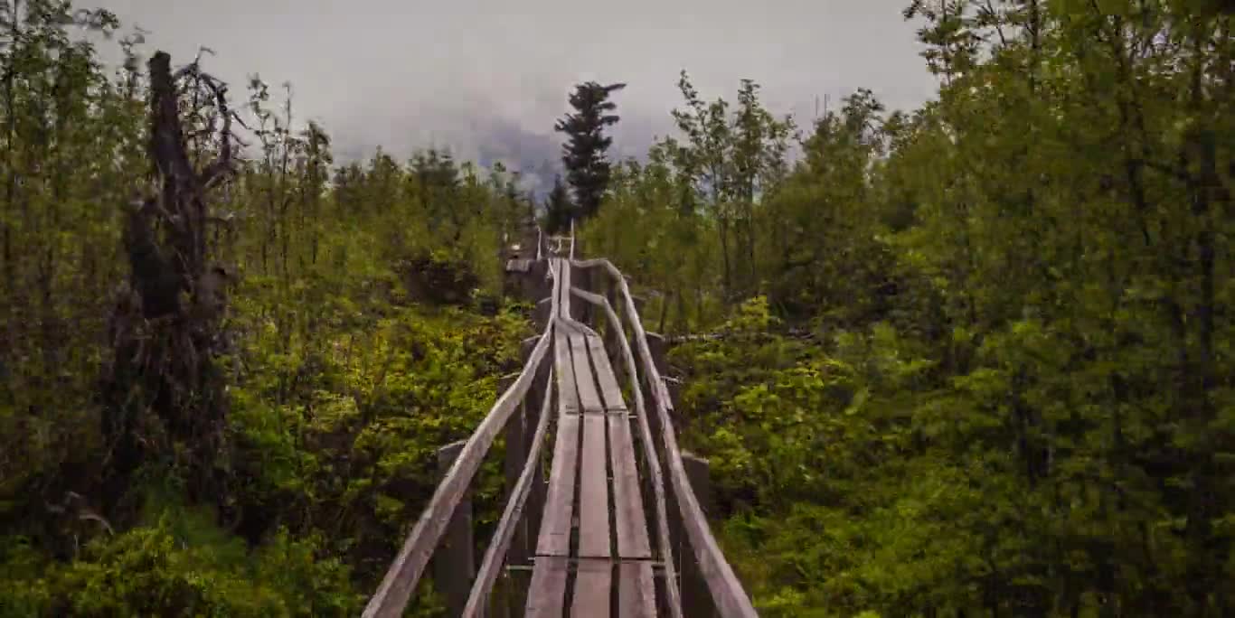 Gäggersteg Hyperlapse Nature Moving Clouds Fog