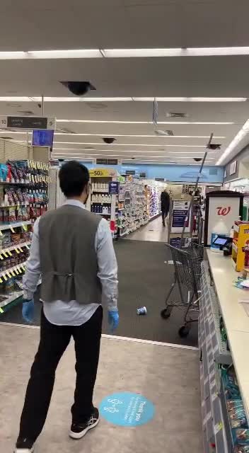 Brazen theft that turned into a food fight at a San Francisco Walgreens was captured on video.