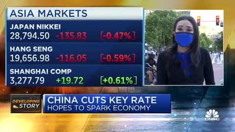 China Cuts Key Lending Rates To Spark Economy.