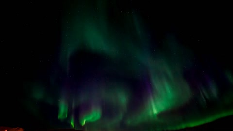 dance of colors the unique northern lights illuminated the sky of Alaska