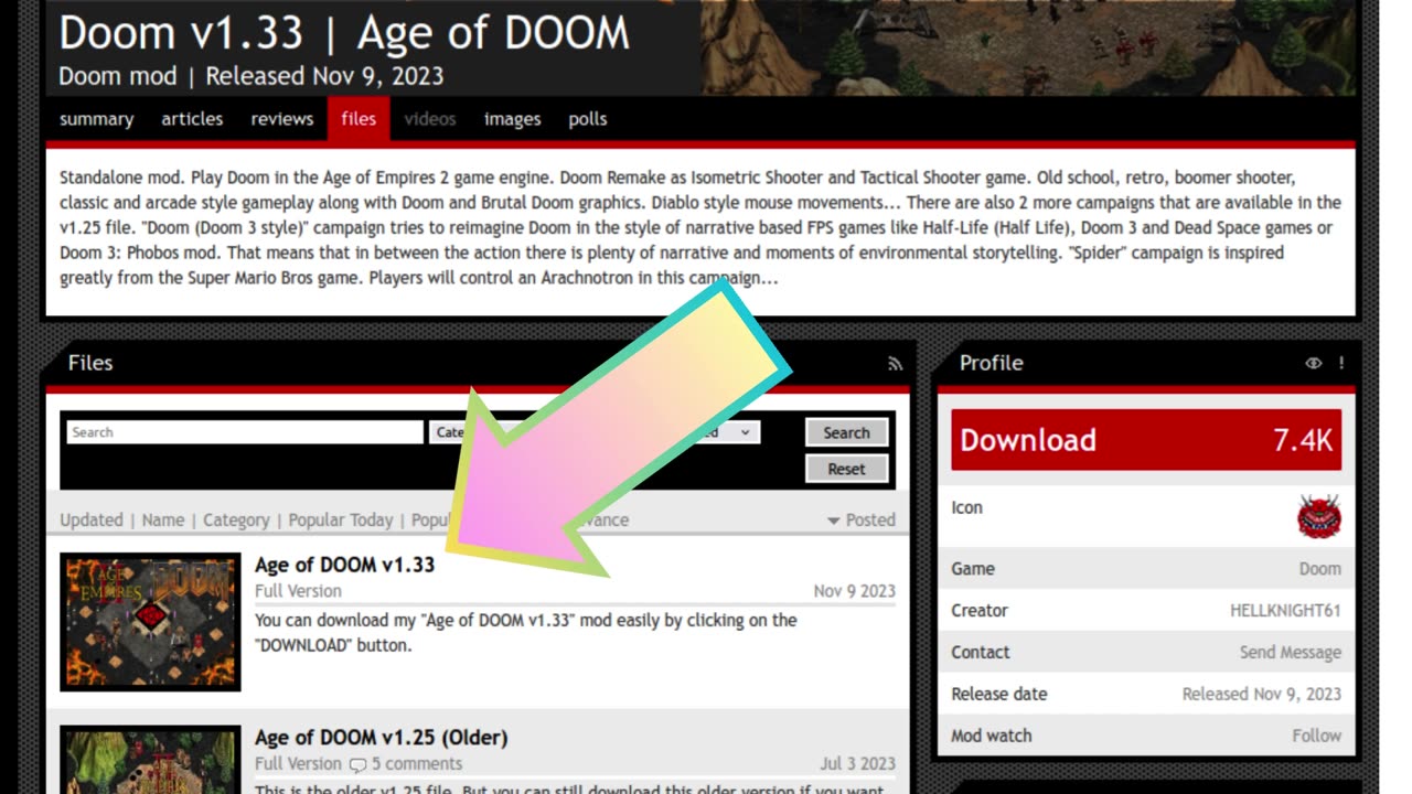 HOW TO DOWNLOAD BEST DOOM MOD