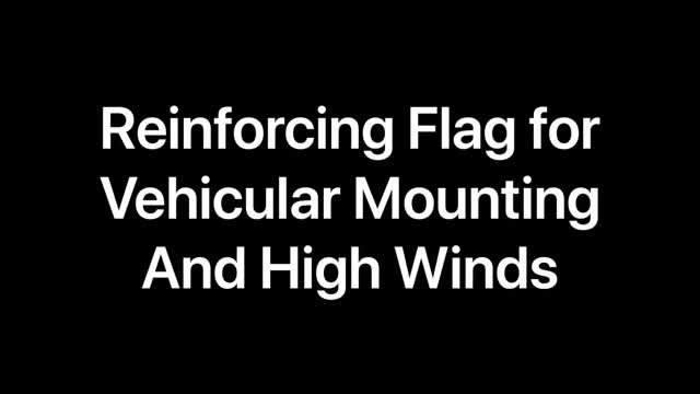 High wind flag alteration