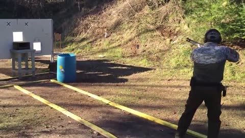 H&R Excell 12Ga Semiautomatic Shotgun in a 3Gun Stage for the first time...