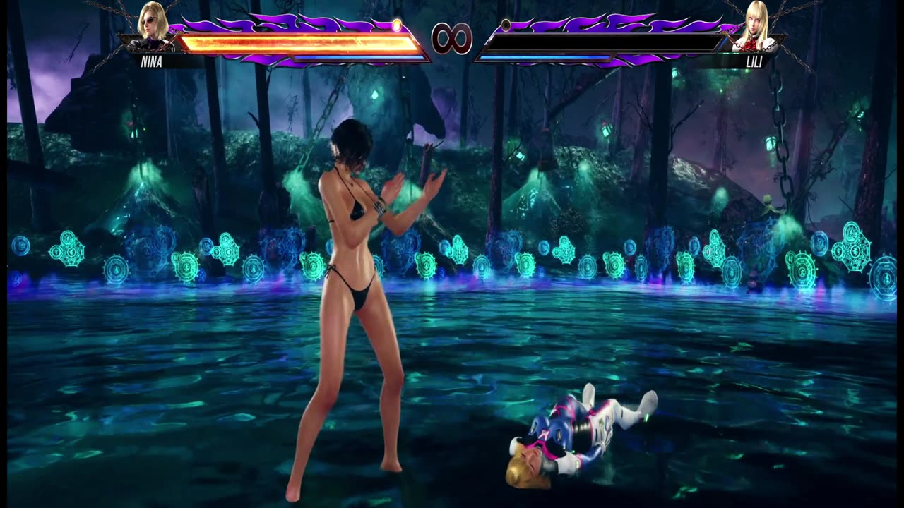 Tekken 8 Nina Stepping On Overwatch 1 Lili Dva With Her Sexy Big Toe