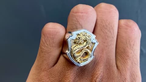 How to make a dragon ring - jewelry handmade