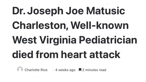 TruthSeekerNews1984: MASS VACCINATION AND DOCTOR DEATHS PART 4
