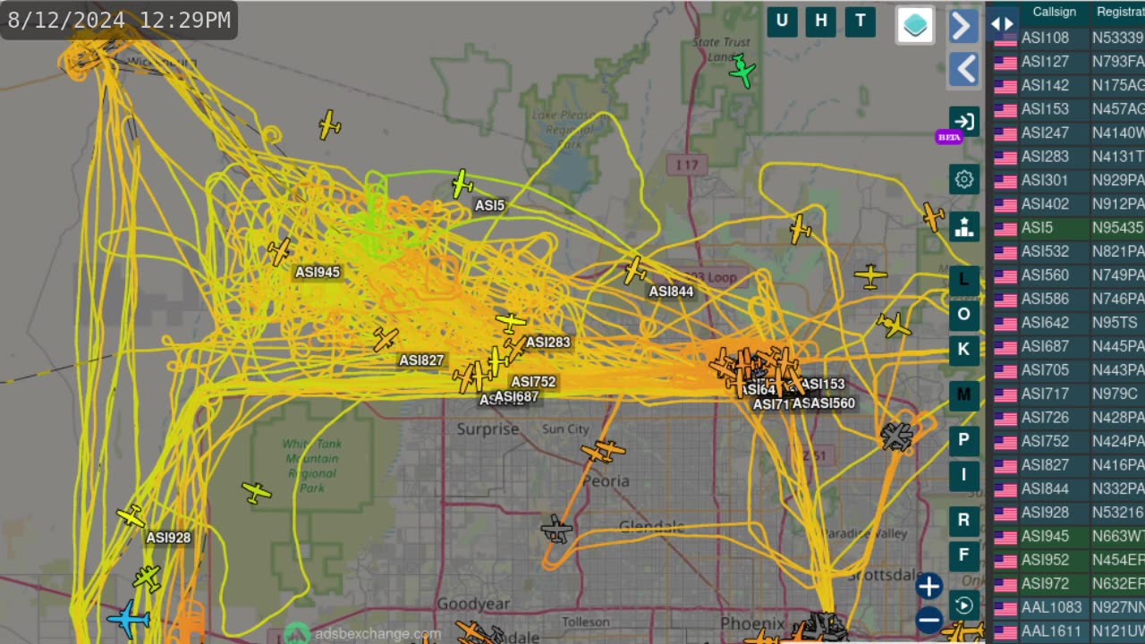 More Bird Mafia Utah China gang stalking over Phoenix Arizona on Aug 12th 2024