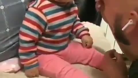 Baby doesn't stop laughing