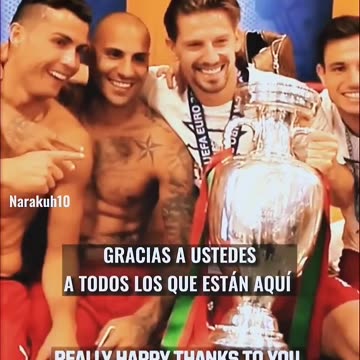 Emotivo discurso de Cristiano (Líder y capitán) 🥺❤️