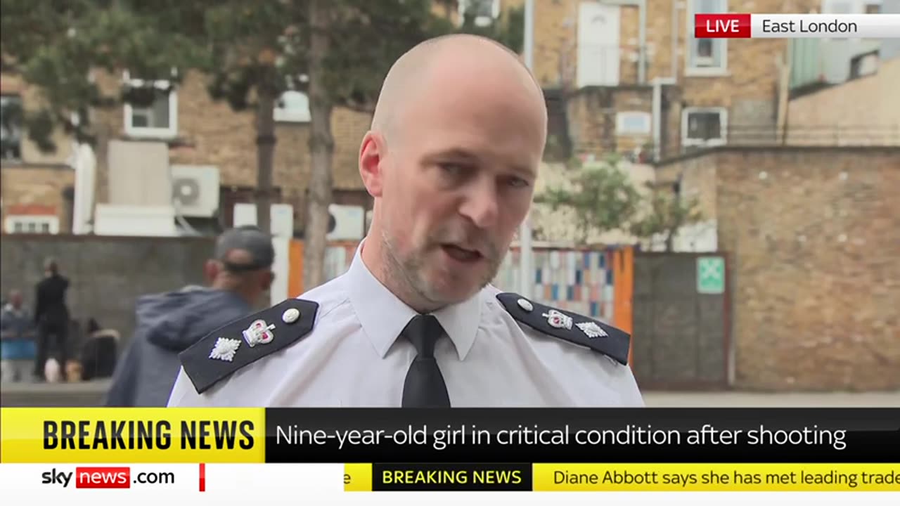 Nine-year-old girl 'fighting for her life' after Hackney shooting Sky News