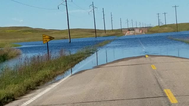 Flooded Nebraska sandhills