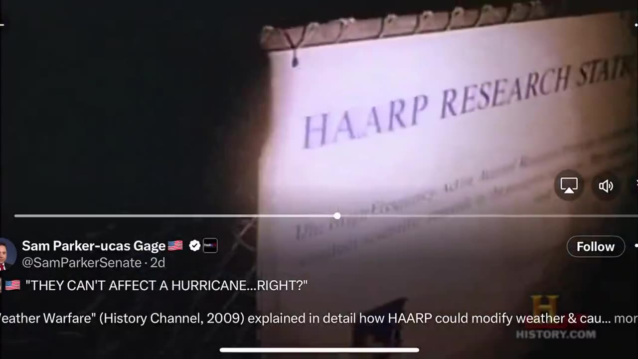 HISTORY CHANNEL TALKS ABOUT HAARP