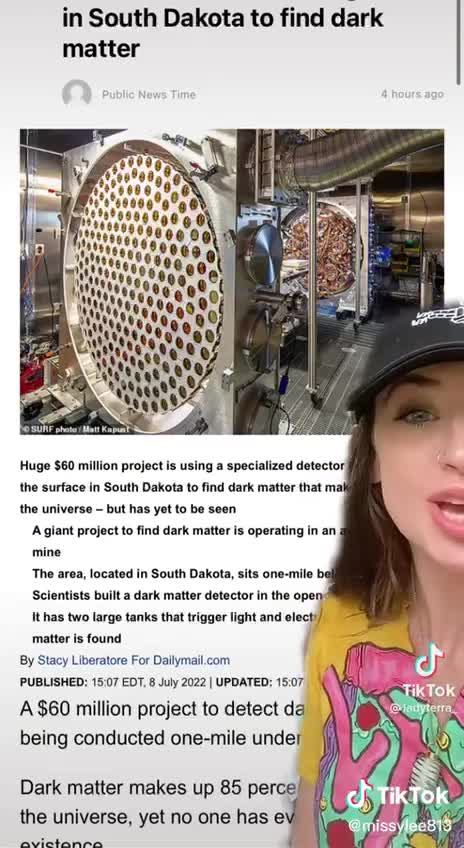 Dark Matter Detector in South Dakota Cause Green Skies?