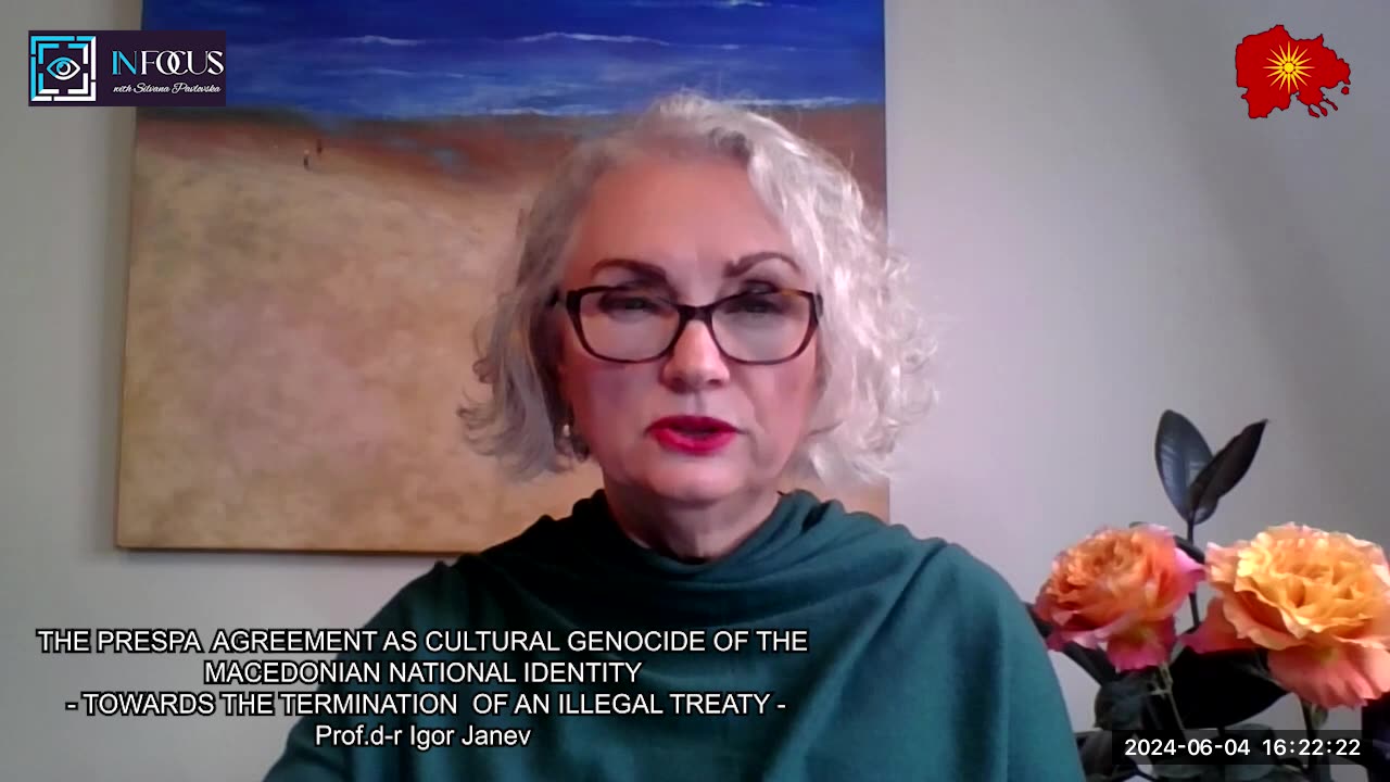In Focus With Silvana Pavlovska: Prof.d-r Igor Janev - The Prespa Agreement, Annexes B & C
