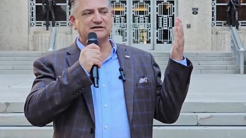 Liberty Rally on Houston City Hall Steps with Joseph L Trahan