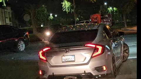 A California Christmas Car!