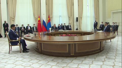 Putin, Xi, and Khurelsukh discuss the construction of oil and gas pipelines from Russia to China