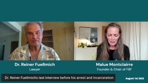 Dr Reiner Fuellmich's Last Interview Before His Arrest and Incarceration