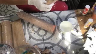 Another pool noodle fire log