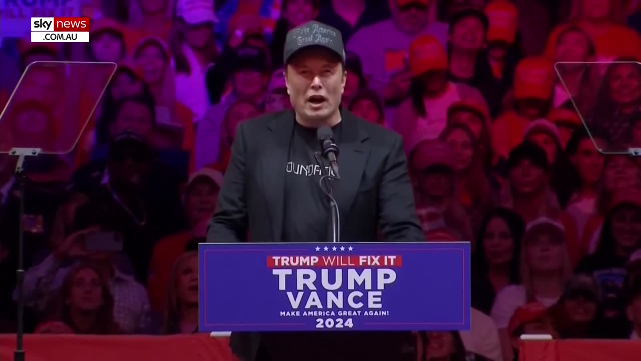 IN FULL- Elon Musk delivers speech at Donald Trump’s New York rally