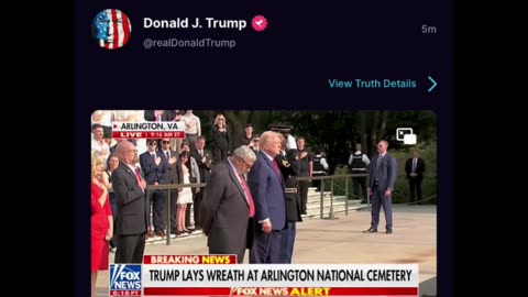 Trump at Arlington